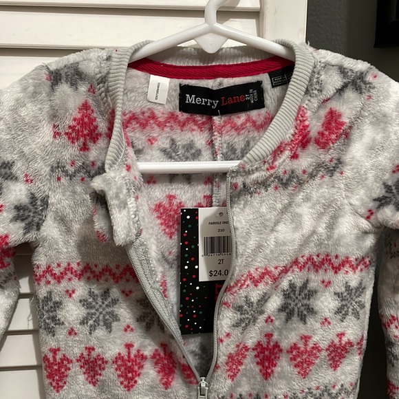 Toddler Winter Fleece Onesie Footless Pajamas - Picture 7 of 9